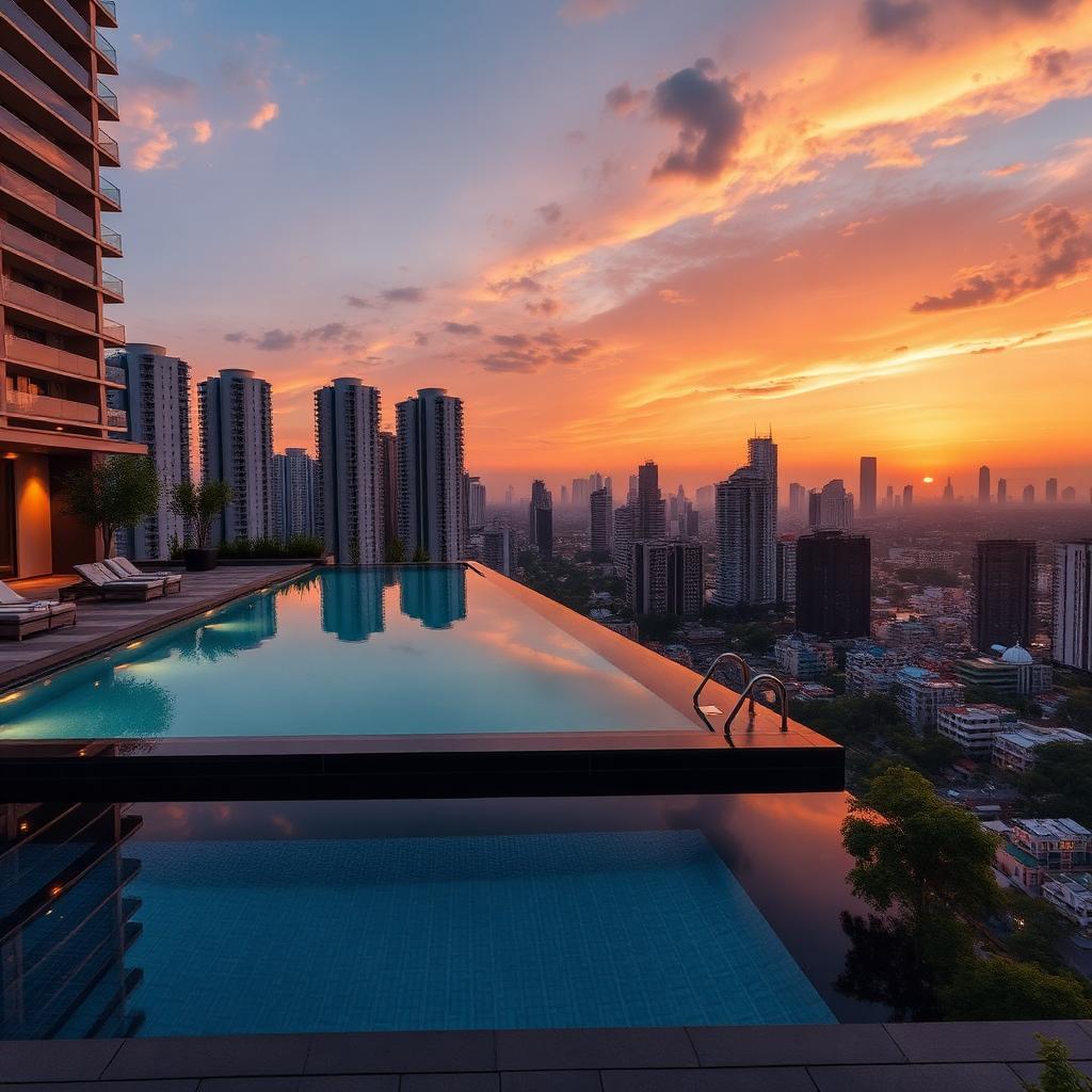 Rooftop pool